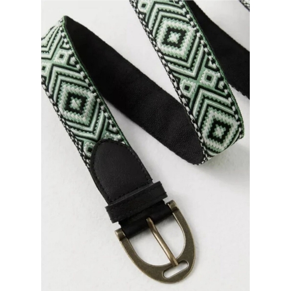 Free People Moving To Mars Printed Belt Cotton S/M - Picture 8 of 9